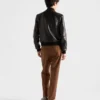 Chaqueta bomber de piel
