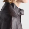 Chaqueta bomber de piel