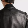 Chaqueta bomber de piel