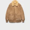 Chaqueta bomber de piel de oveja Chaqueta bomber de piel de oveja