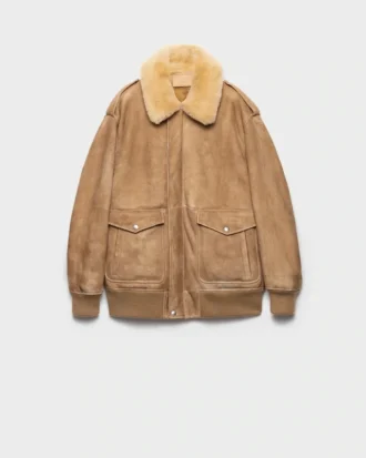 Chaqueta bomber de piel de oveja Chaqueta bomber de piel de oveja