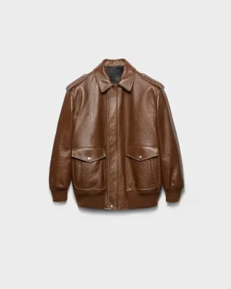 Chaqueta bomber de piel napa Chaqueta bomber de piel napa