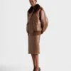 Chaqueta bomber de piel napa Chaqueta bomber de piel napa