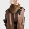 Chaqueta bomber de piel napa Chaqueta bomber de piel napa
