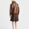 Chaqueta bomber de piel napa Chaqueta bomber de piel napa