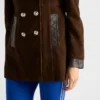 Chaqueta Caban de ante con doble botonadura Chaqueta Caban de ante con doble botonadura