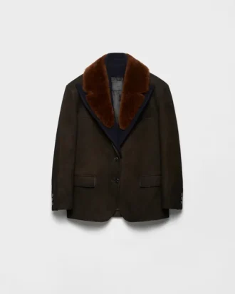 Chaqueta Caban de ante y piel de oveja