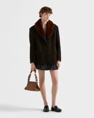 Chaqueta Caban de ante y piel de oveja