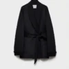 Chaqueta Caban de doble terciopelo y corte de una sola botonadura Chaqueta Caban de doble terciopelo y corte de una sola botonadura