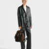 Chaqueta Caban de piel de napa con doble botonadura Chaqueta Caban de piel de napa con doble botonadura