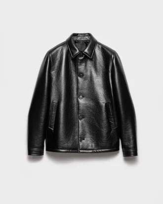 Chaqueta Caban de piel napa
