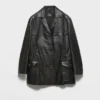 Chaqueta Caban de piel napa con doble botonadura Chaqueta Caban de piel napa con doble botonadura