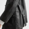 Chaqueta Caban de piel napa con doble botonadura Chaqueta Caban de piel napa con doble botonadura