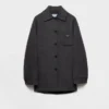 Chaqueta cabán de doble cashwool con botonadura sencilla Chaqueta cabán de doble cashwool con botonadura sencilla