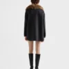 Chaqueta cabán de doble cashwool con botonadura sencilla Chaqueta cabán de doble cashwool con botonadura sencilla