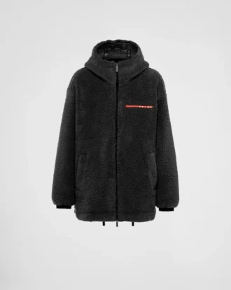 Chaqueta con capucha de forro polar reciclado Chaqueta con capucha de forro polar reciclado