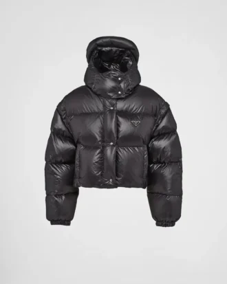 Chaqueta corta convertible de plumón Re-Nylon