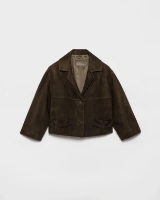 Chaqueta corta de ante