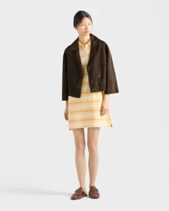 Chaqueta corta de ante