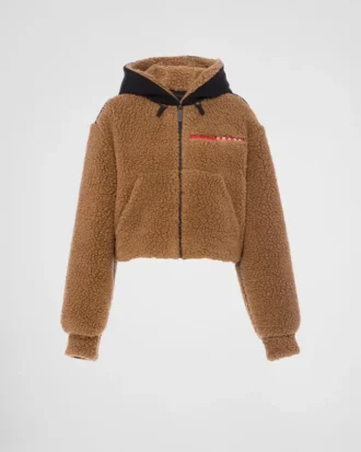 Chaqueta corta de doble forro polar