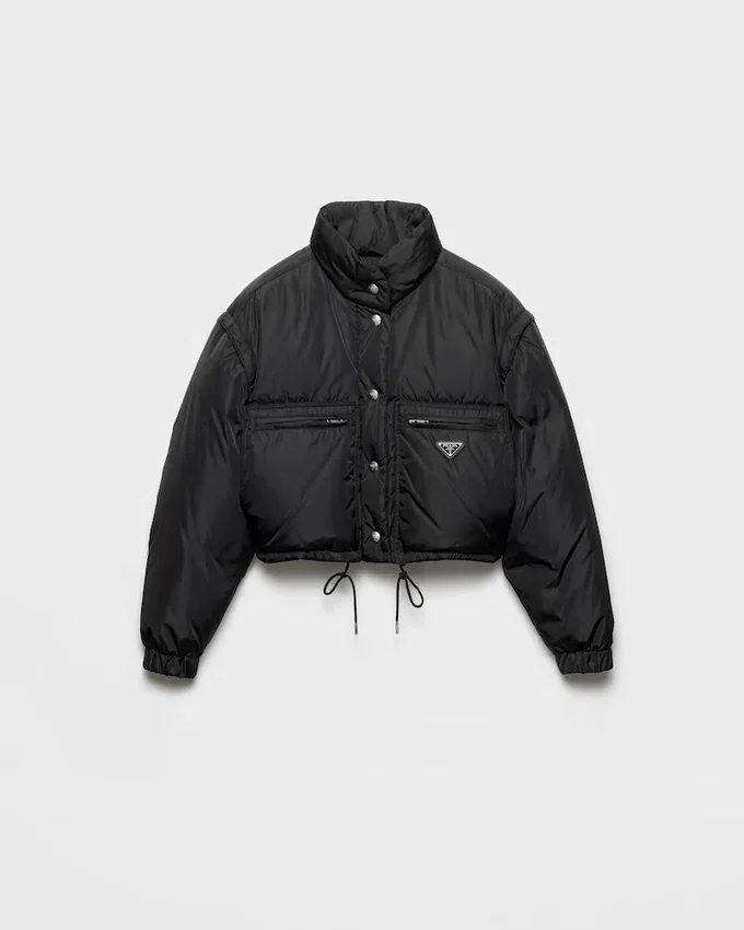 Chaqueta corta de plumón de Re-Nylon Chaqueta corta de plumón de Re-Nylon