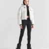 Chaqueta corta técnica de plumón con Re-Nylon