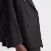 Chaqueta cruzada de mezcla de lana Chaqueta cruzada de mezcla de lana