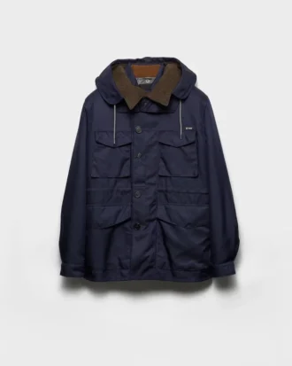 Chaqueta de algodón con capucha