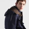 Chaqueta de algodón con capucha