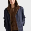 Chaqueta de algodón y piel de oveja