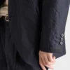 Chaqueta de algodón y seda de un solo pecho Chaqueta de algodón y seda de un solo pecho