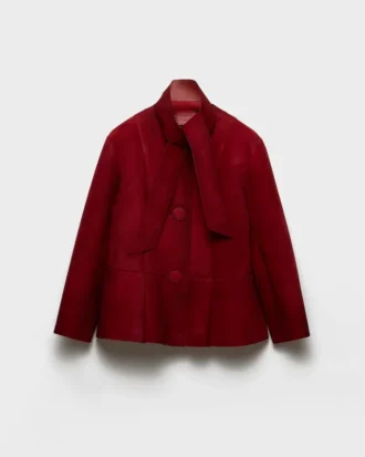 Chaqueta de ante laminado