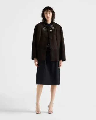Chaqueta de ante laminado