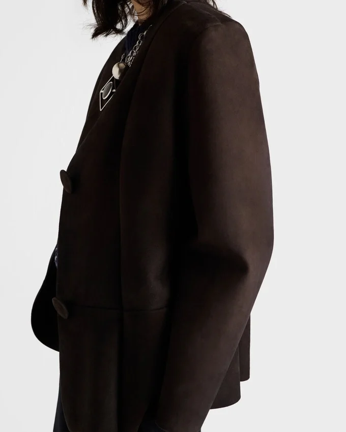 Chaqueta de ante laminado Chaqueta de ante laminado