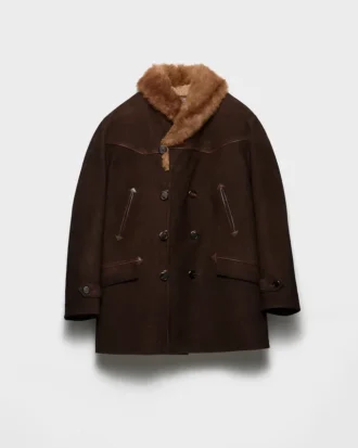 Chaqueta de ante y piel de oveja