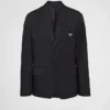 Chaqueta de botonadura simple de Re-Nylon Chaqueta de botonadura simple de Re-Nylon