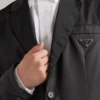 Chaqueta de botonadura simple de Re-Nylon Chaqueta de botonadura simple de Re-Nylon
