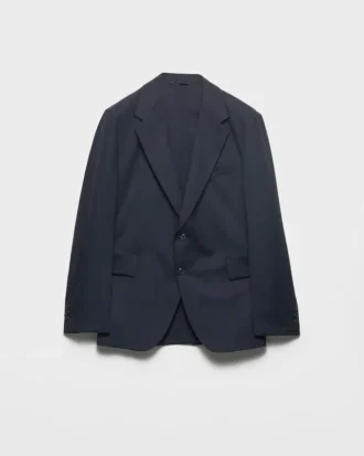 Chaqueta de cachemira de botonadura simple