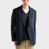Chaqueta de cachemira de botonadura simple Chaqueta de cachemira de botonadura simple