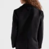 Chaqueta de cachemira de botonadura simple Chaqueta de cachemira de botonadura simple