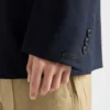 Chaqueta de cachemira de botonadura simple Chaqueta de cachemira de botonadura simple