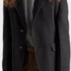 Chaqueta de cachemira de botonadura simple Chaqueta de cachemira de botonadura simple