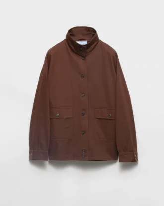 Chaqueta de camisa de algodón gabardina vintage