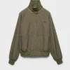 Chaqueta de cuello alto de popelín Chaqueta de cuello alto de popelín
