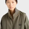 Chaqueta de cuello alto de popelín Chaqueta de cuello alto de popelín