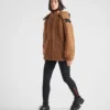 Chaqueta de doble forro polar y tejido técnico reciclado Chaqueta de doble forro polar y tejido técnico reciclado
