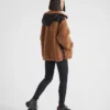 Chaqueta de doble forro polar y tejido técnico reciclado Chaqueta de doble forro polar y tejido técnico reciclado