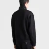 Chaqueta de felpa de algodón con cremallera y detalles de Re-Nylon Chaqueta de felpa de algodón con cremallera y detalles de Re-Nylon