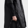 Chaqueta de felpa de algodón con cremallera y detalles de Re-Nylon Chaqueta de felpa de algodón con cremallera y detalles de Re-Nylon