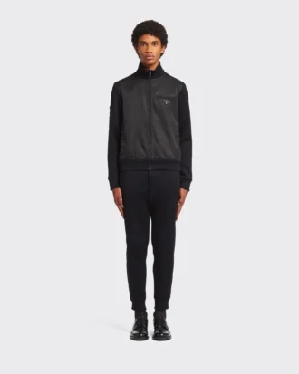 Chaqueta de forro polar con detalles de Re-Nylon